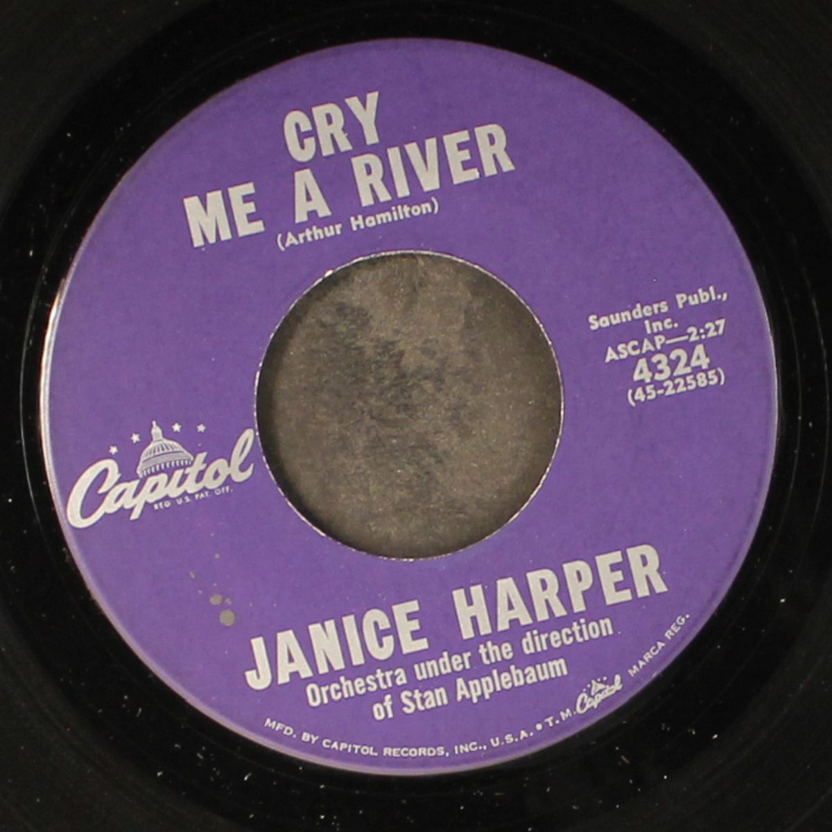 cry me a river / just say i love him by JANICE HARPER