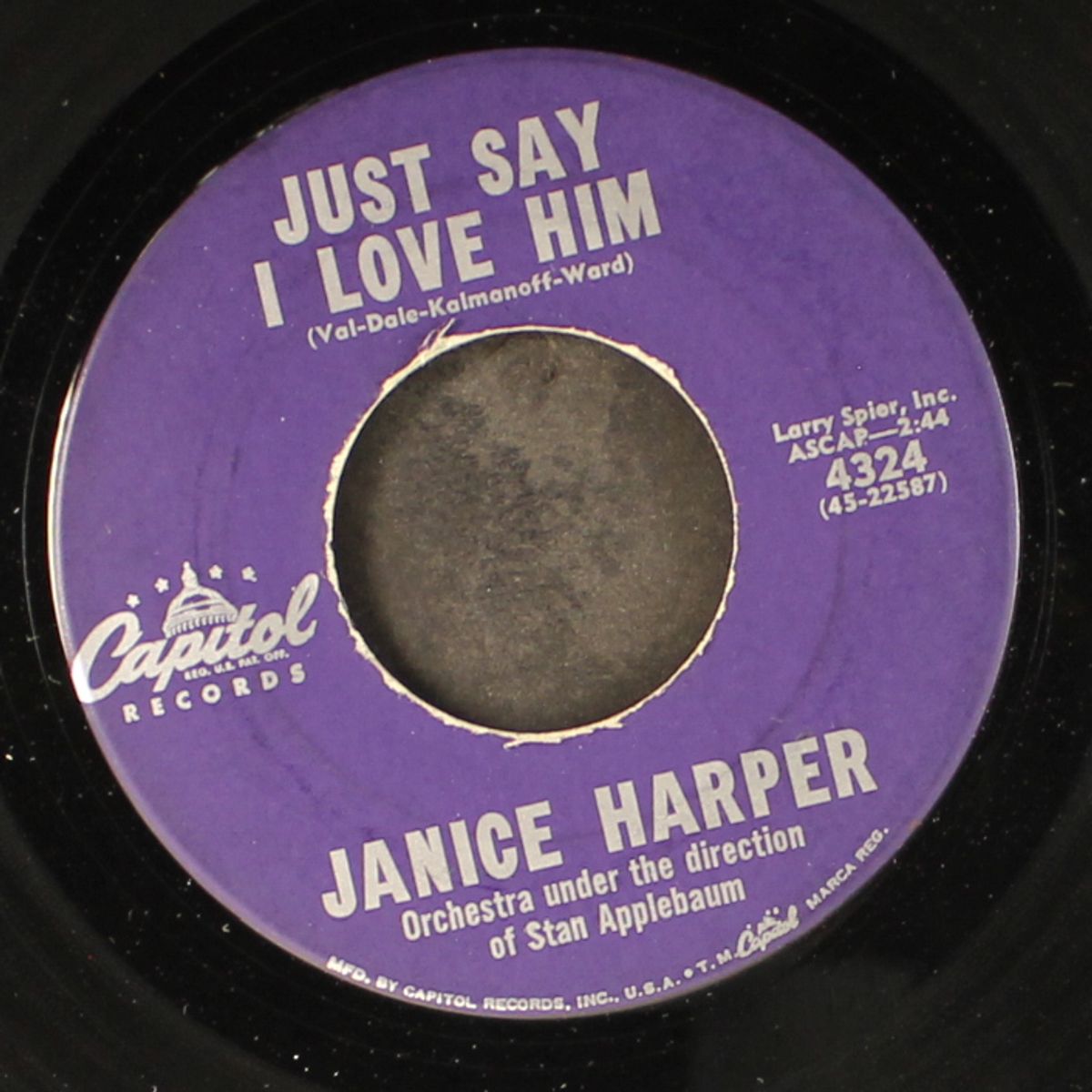 cry me a river / just say i love him by JANICE HARPER