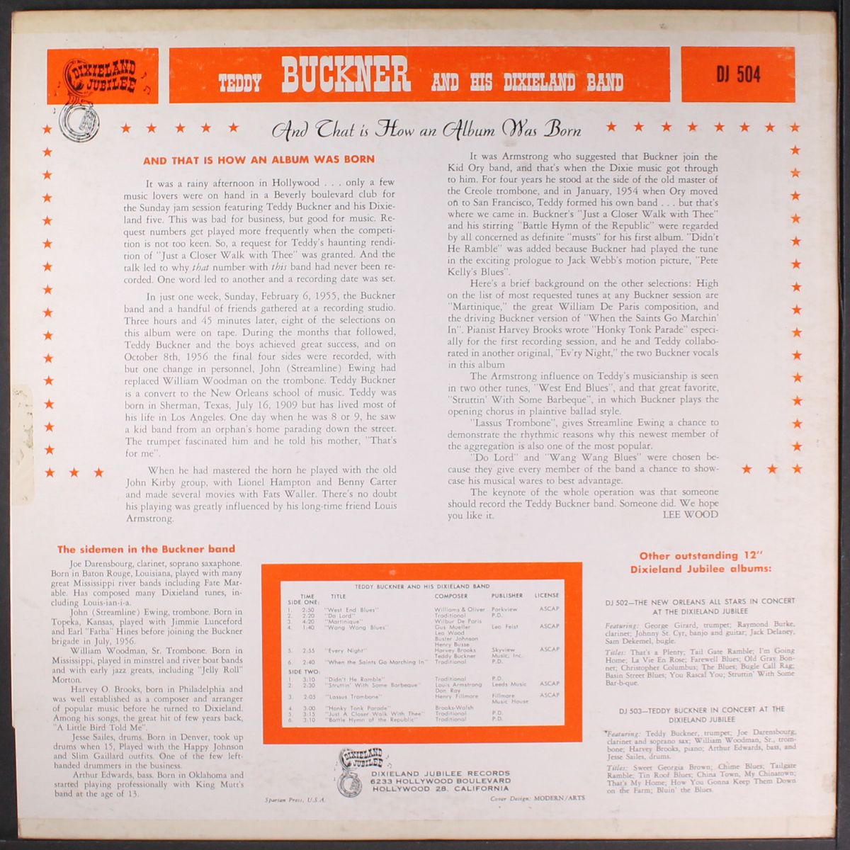 and his dixieland band by TEDDY BUCKNER