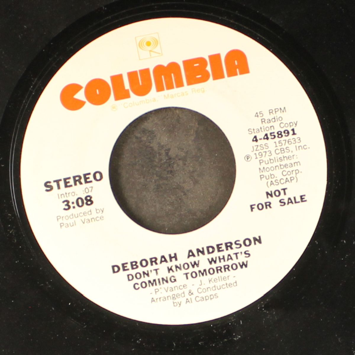 don't know what's coming tomorrow / mono by DEBORAH ANDERSON