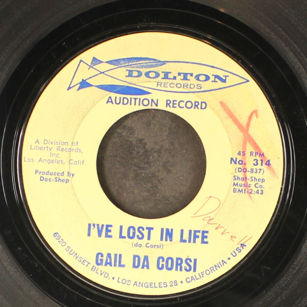 touch of yesterday / i've lost in life by GAIL DA CORSI