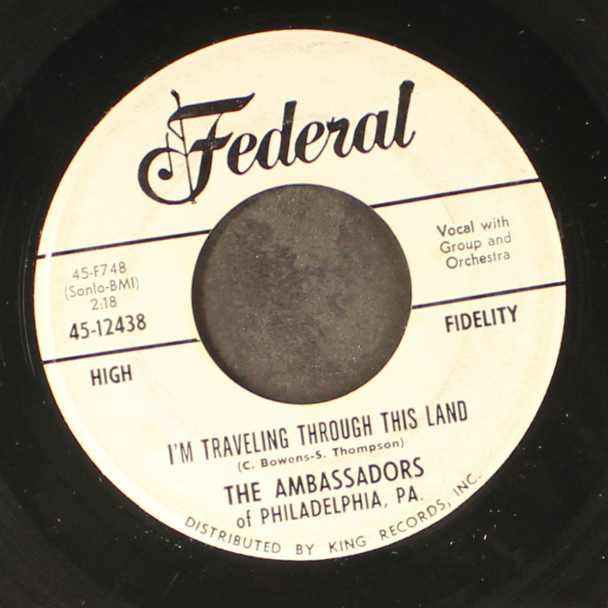 i'm traveling through this land / he watches over me by AMBASSADORS OF PHILADELPHIA, PA.