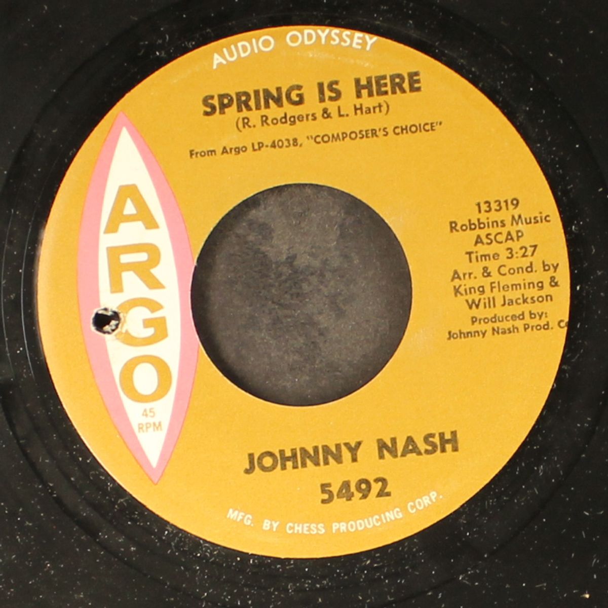 strange feeling / spring is here by JOHNNY NASH