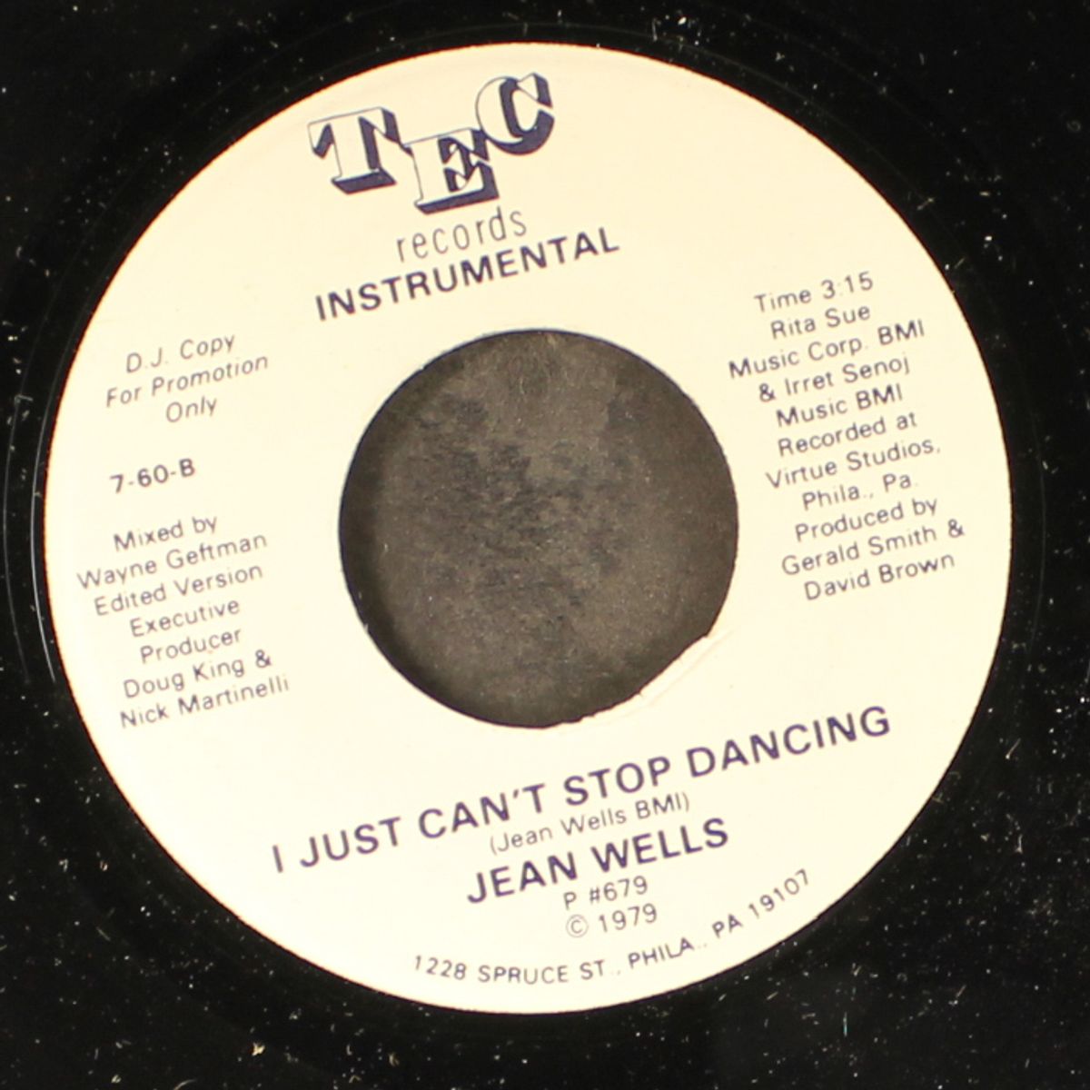 i just can't stop dancing / instrumental by JEAN WELLS