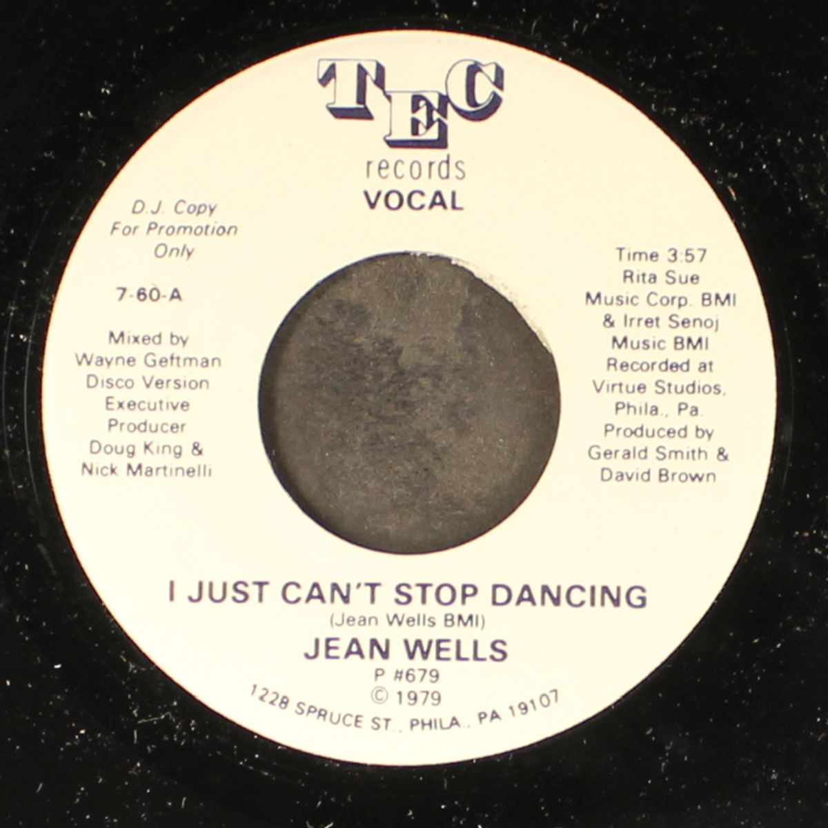 i just can't stop dancing / instrumental by JEAN WELLS