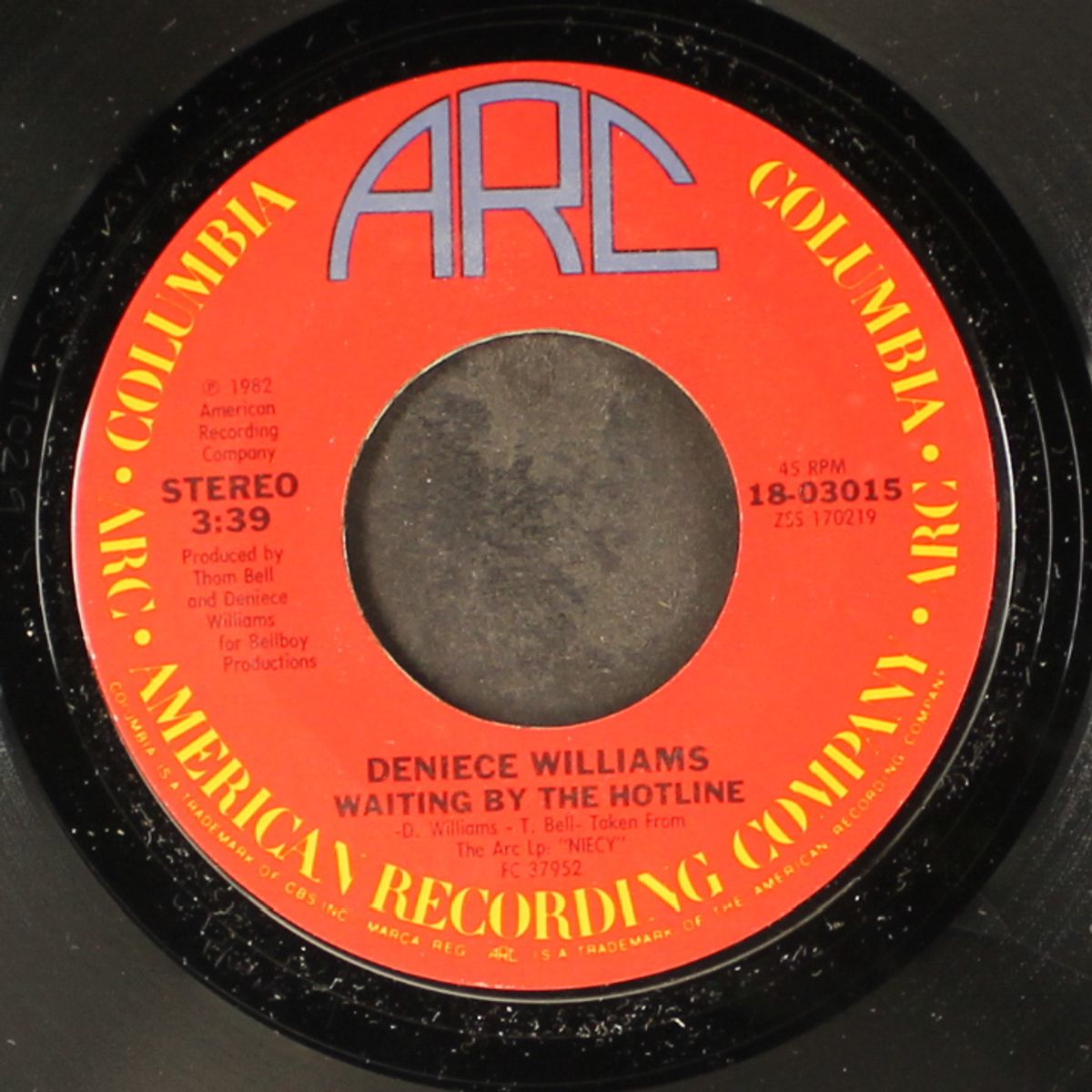 waiting by the hotline / love notes by DENIECE WILLIAMS