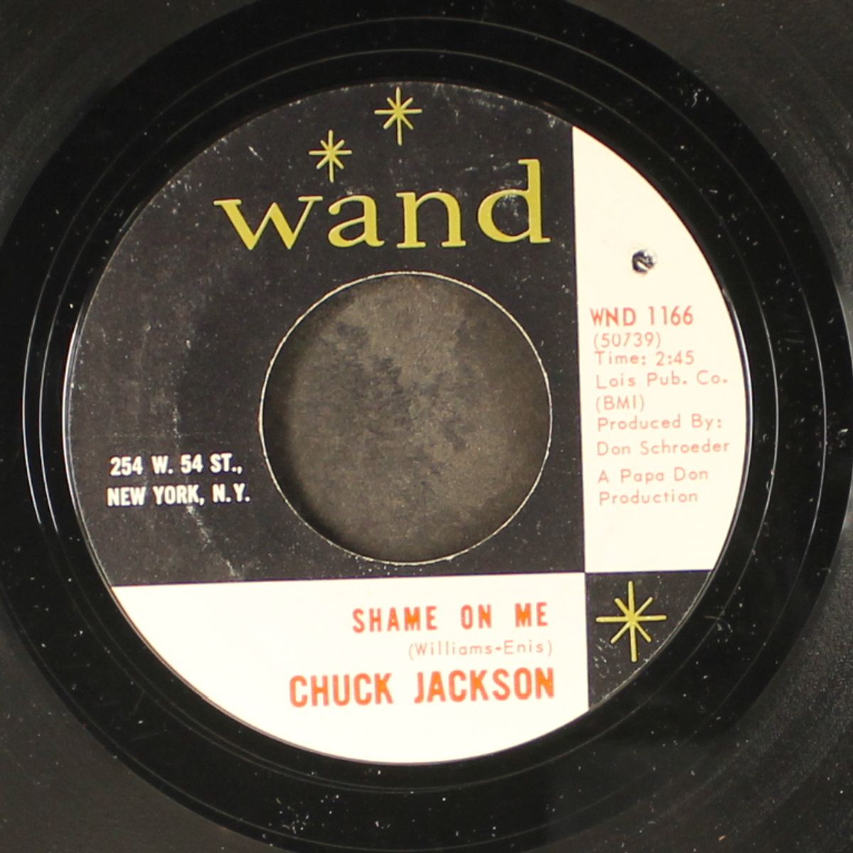 shame on me / candy by CHUCK JACKSON