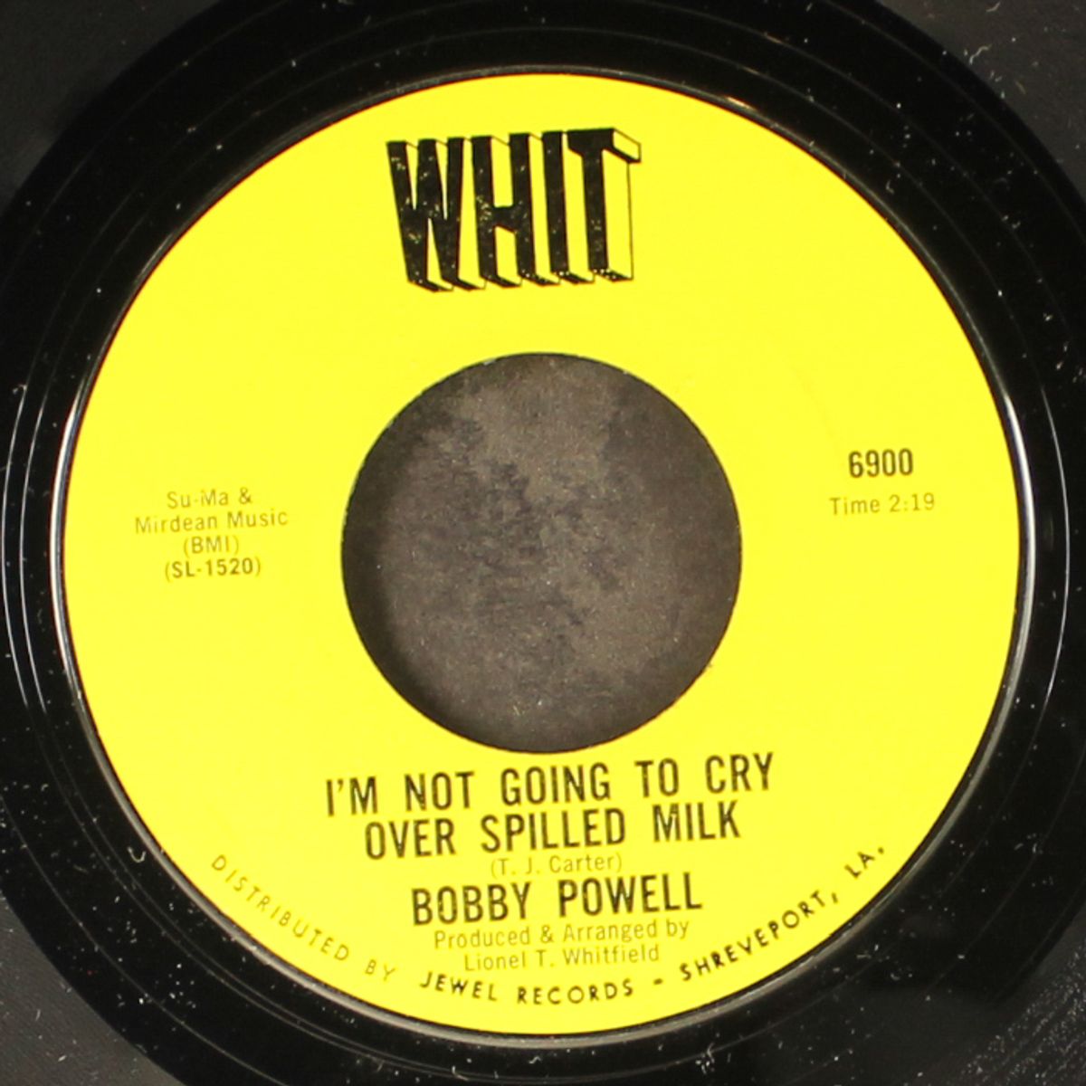 i'm not going to cry over spilled milk / who is your lover by BOBBY POWELL