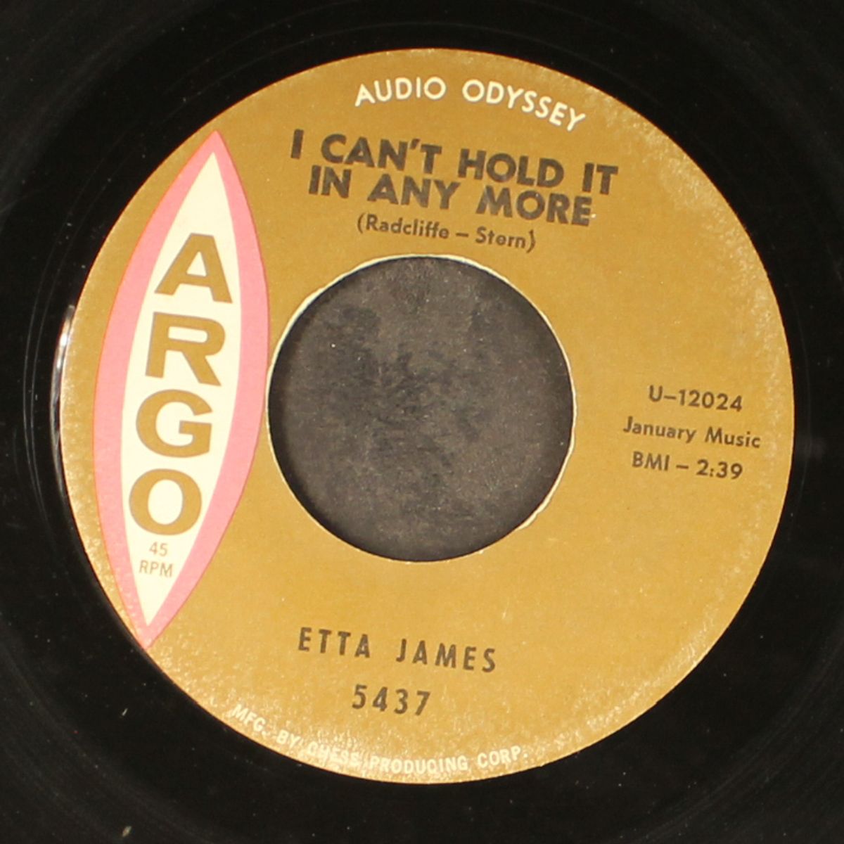 pushover / i can't hold it any more by ETTA JAMES