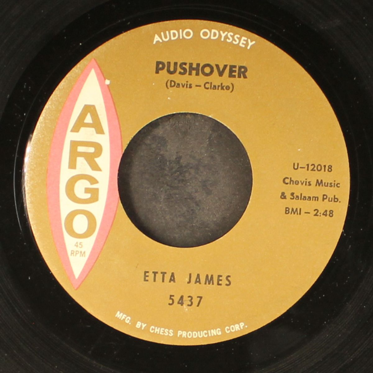 pushover / i can't hold it any more by ETTA JAMES