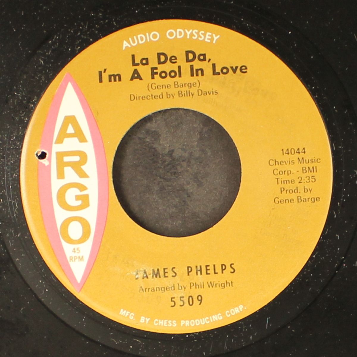 wasting time / la de da, i'm a fool by JAMES PHELPS