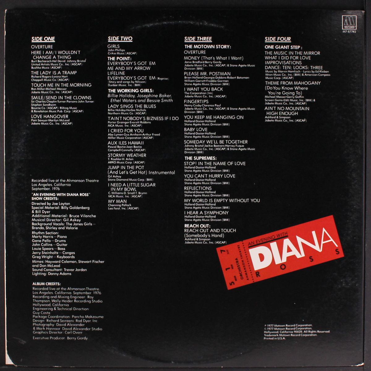 an evening with diana ross by DIANA ROSS