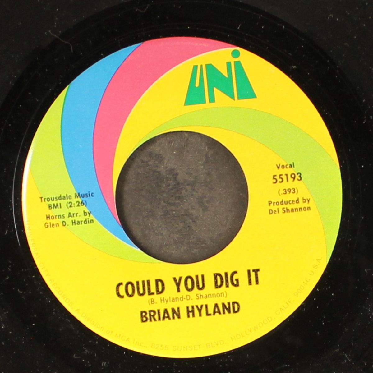 you & me / could you dig it by BRIAN HYLAND