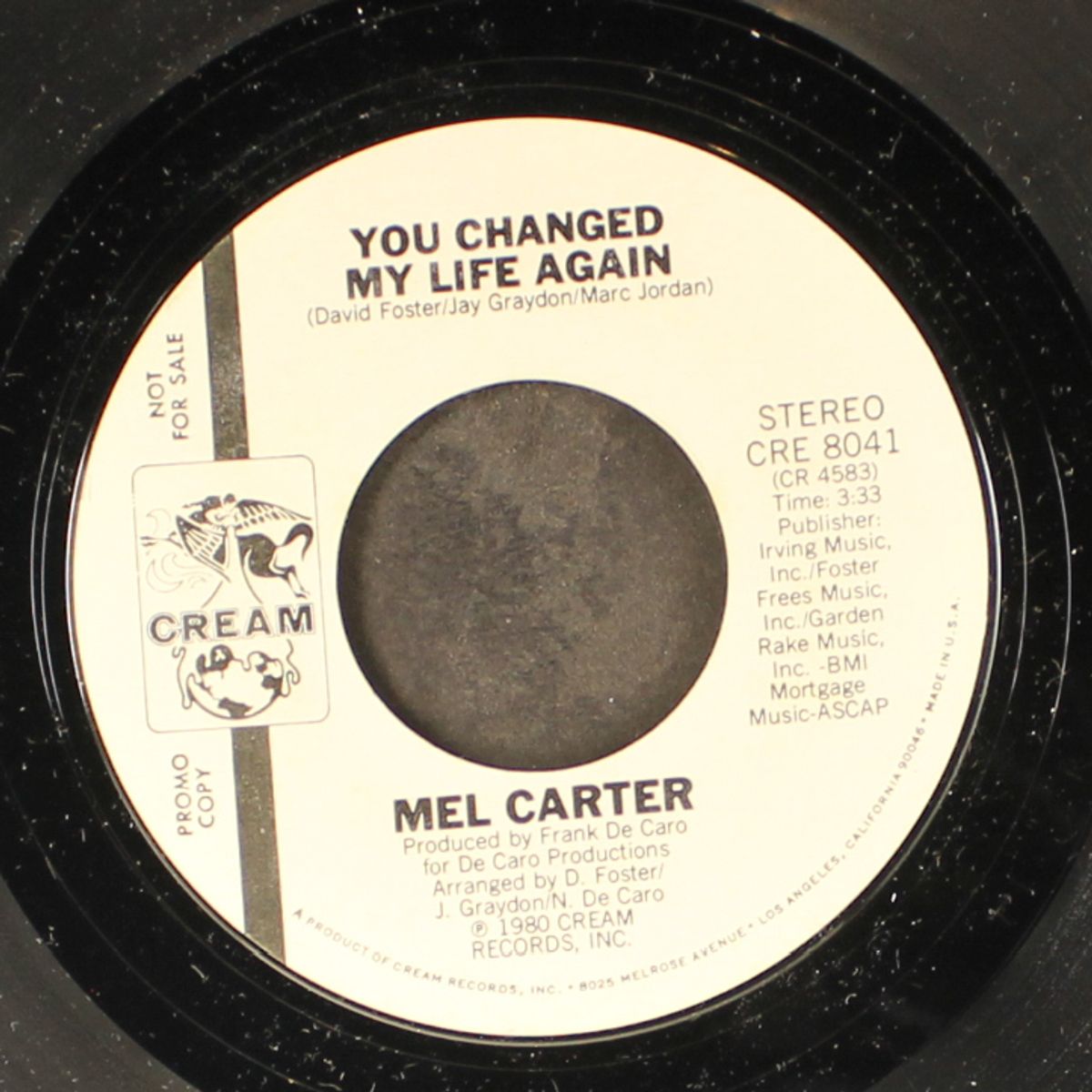 you changed my life again / same by MEL CARTER