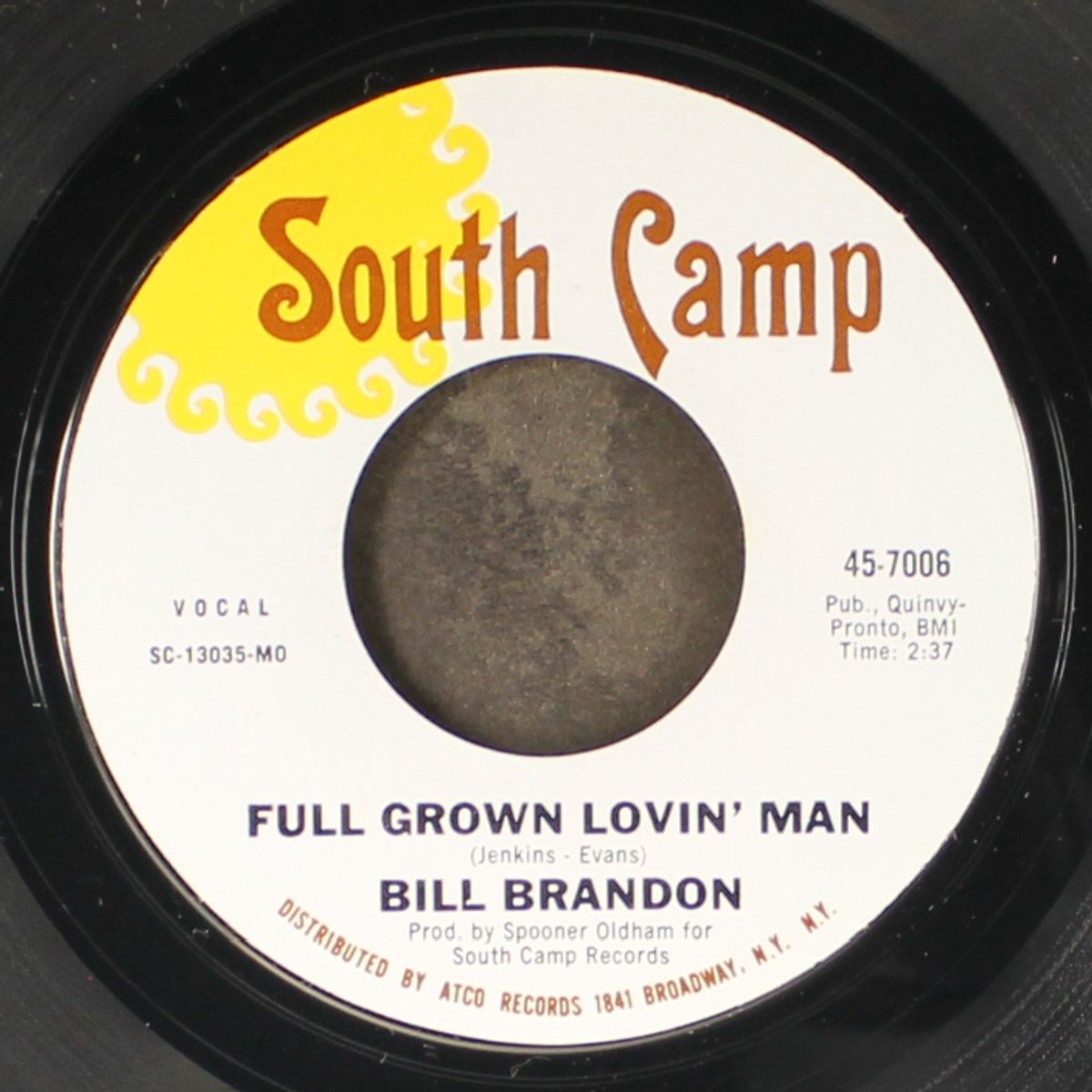 full grown lovin' man / self preservation by BILL BRANDON