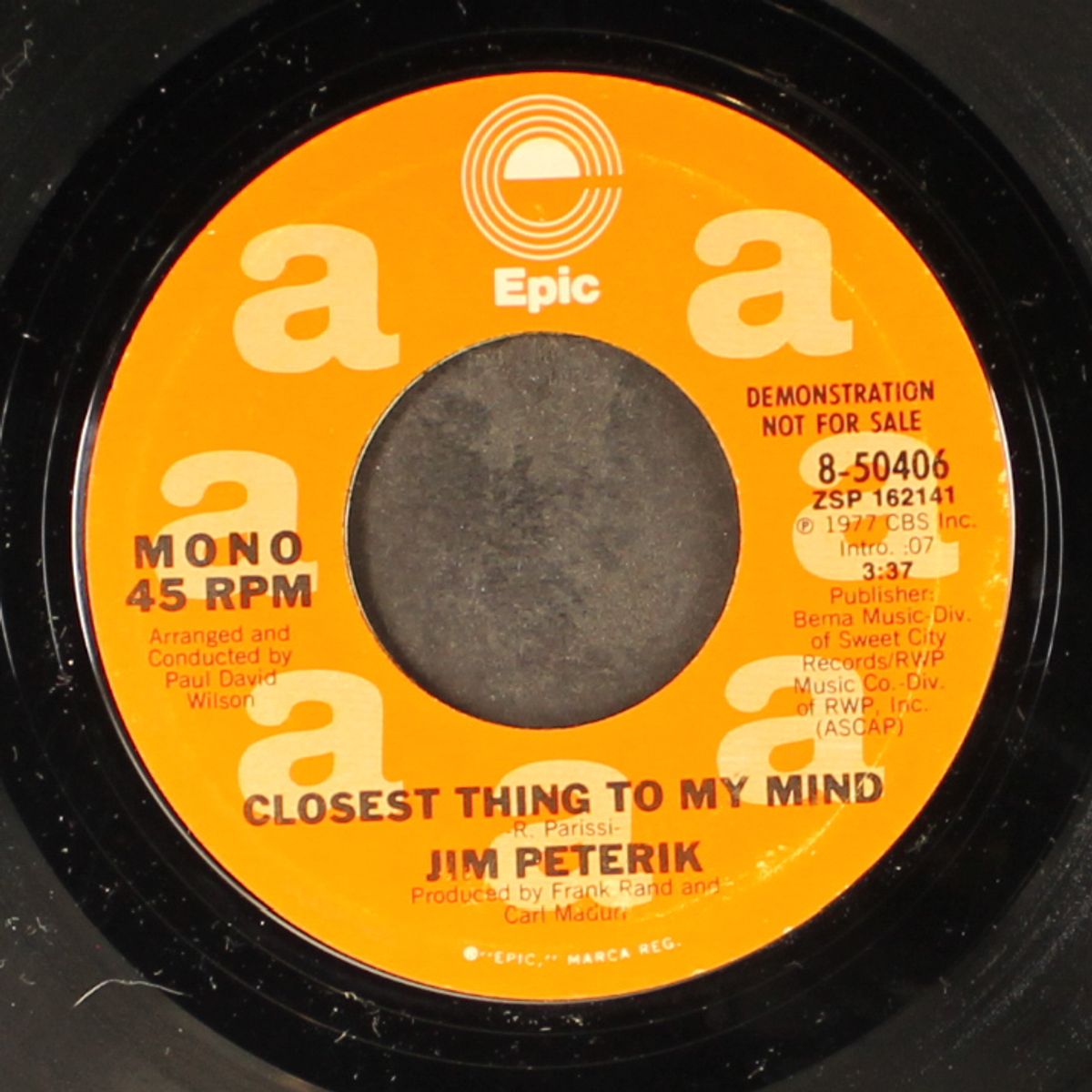 closest thing to my mind / mono by JIM PETERIK