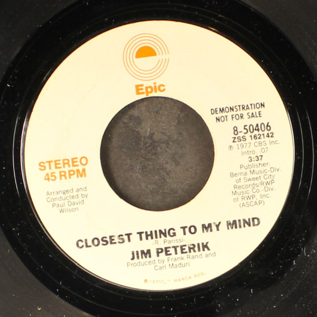 closest thing to my mind / mono by JIM PETERIK