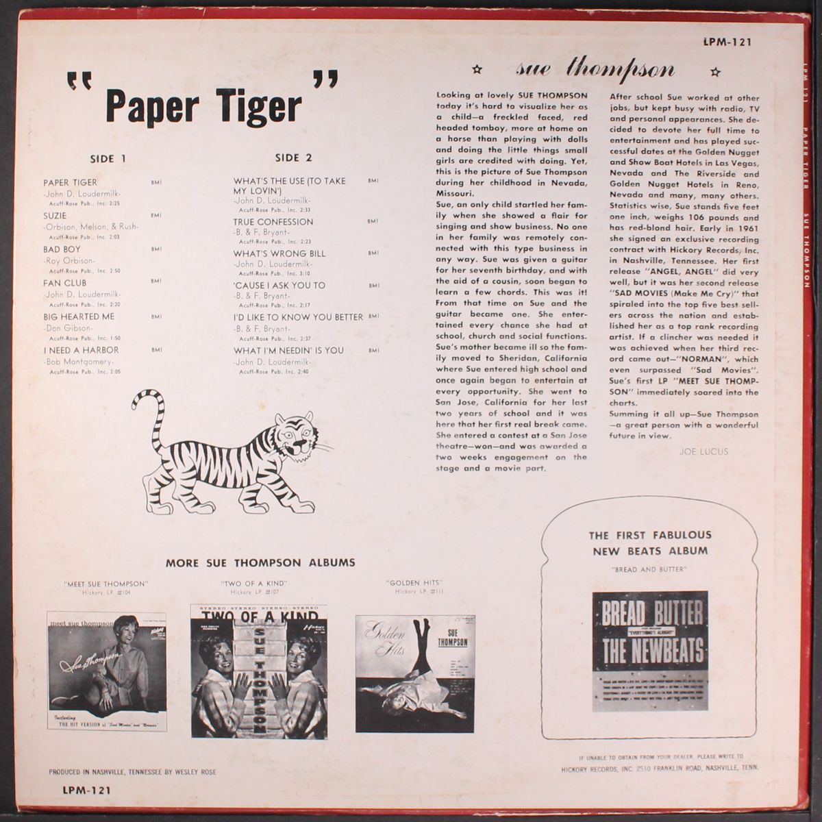 paper tiger by SUE THOMPSON