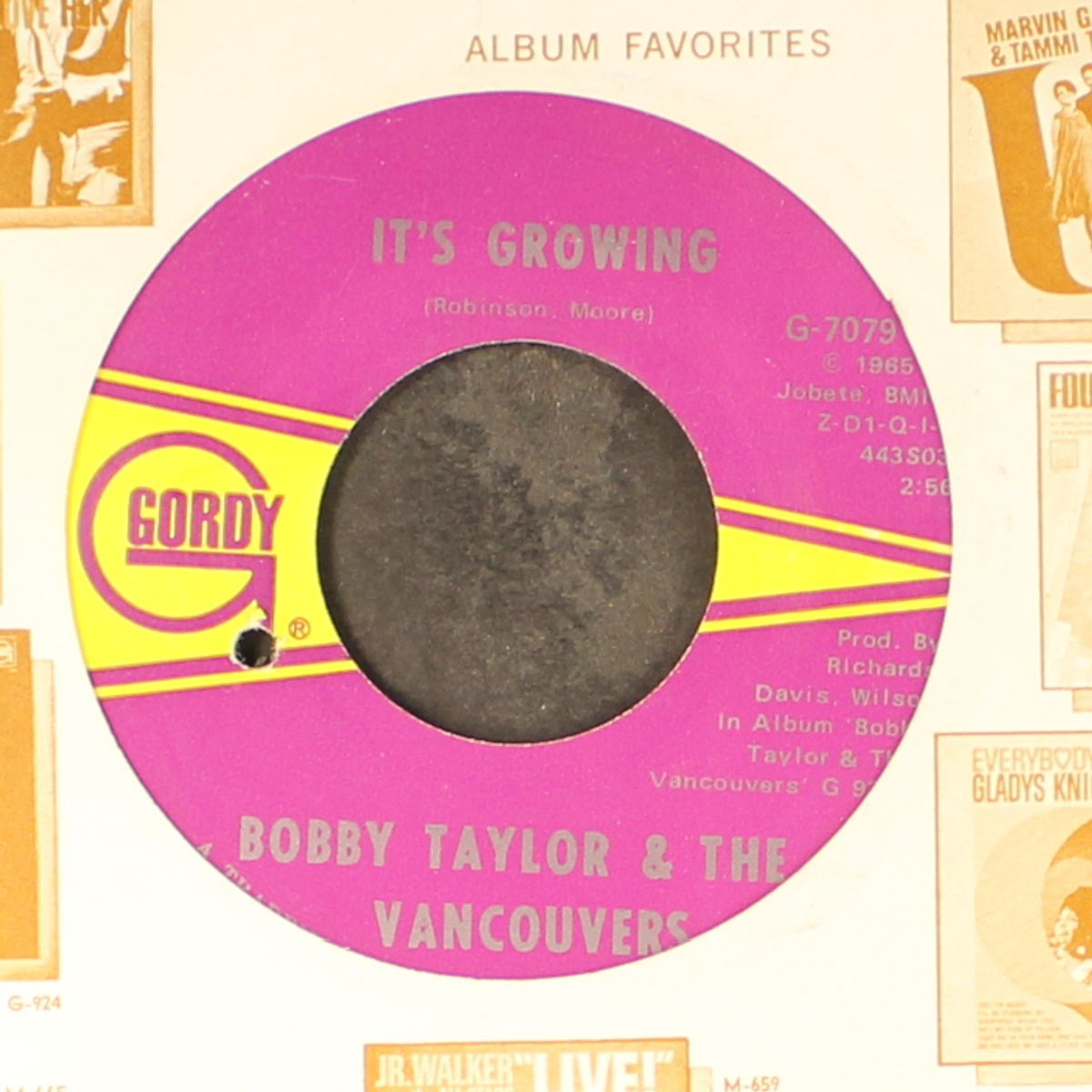 it's growing / malinda by BOBBY TAYLOR & VANCOUVERS