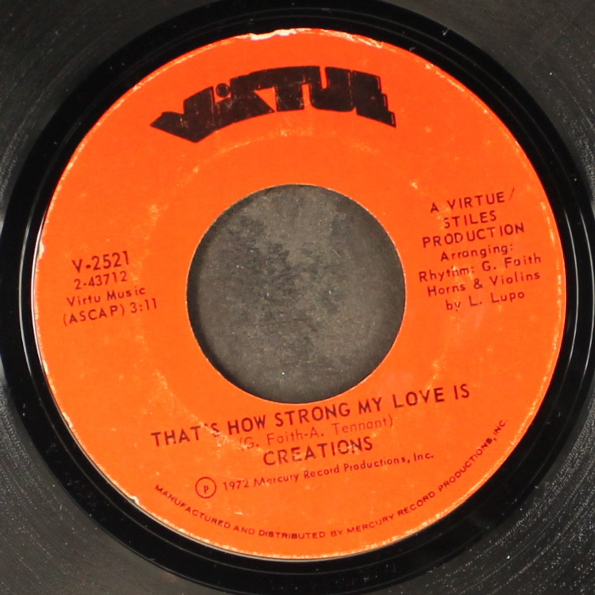 you make me feel so good / that's how strong my love is by CREATIONS