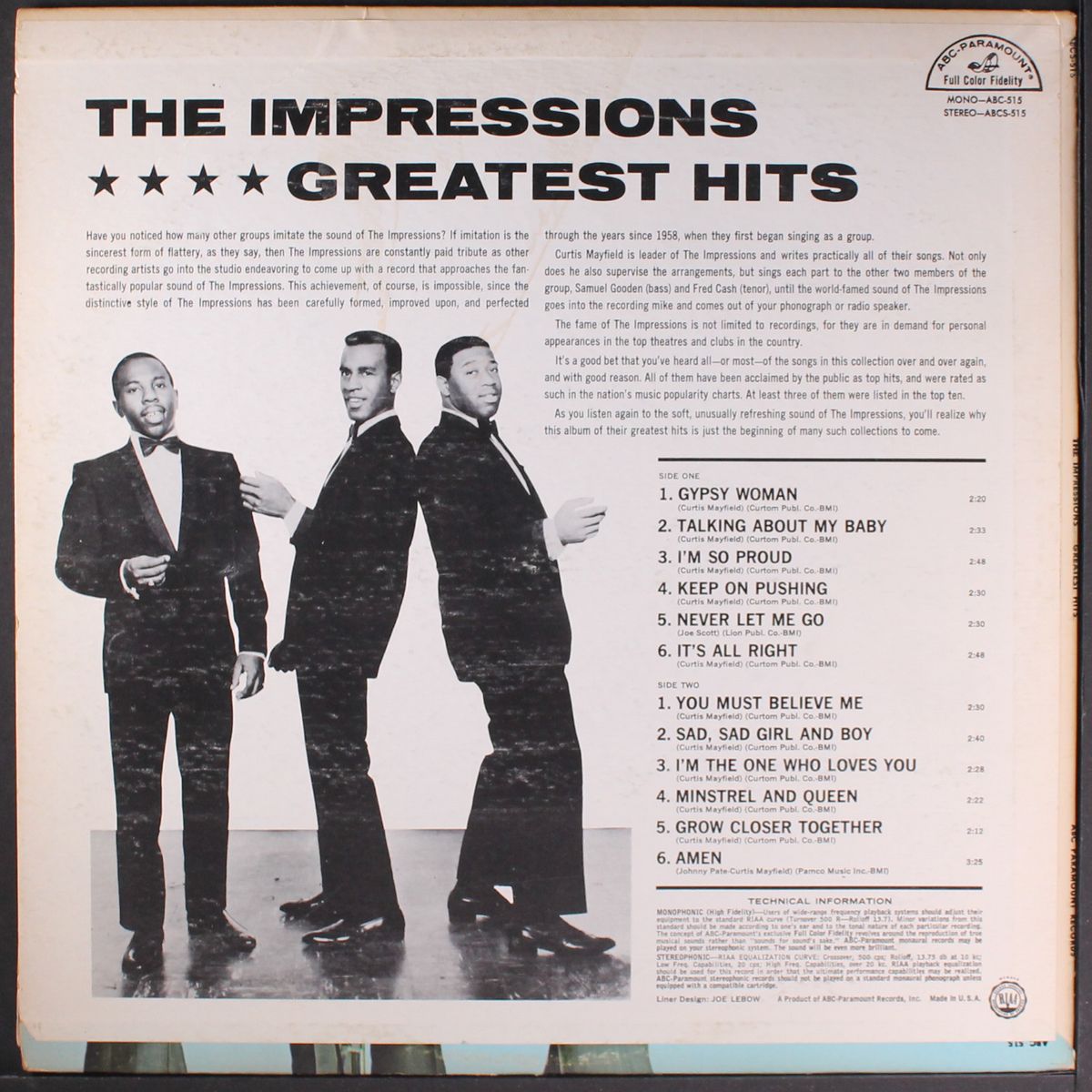 greatest hits by IMPRESSIONS