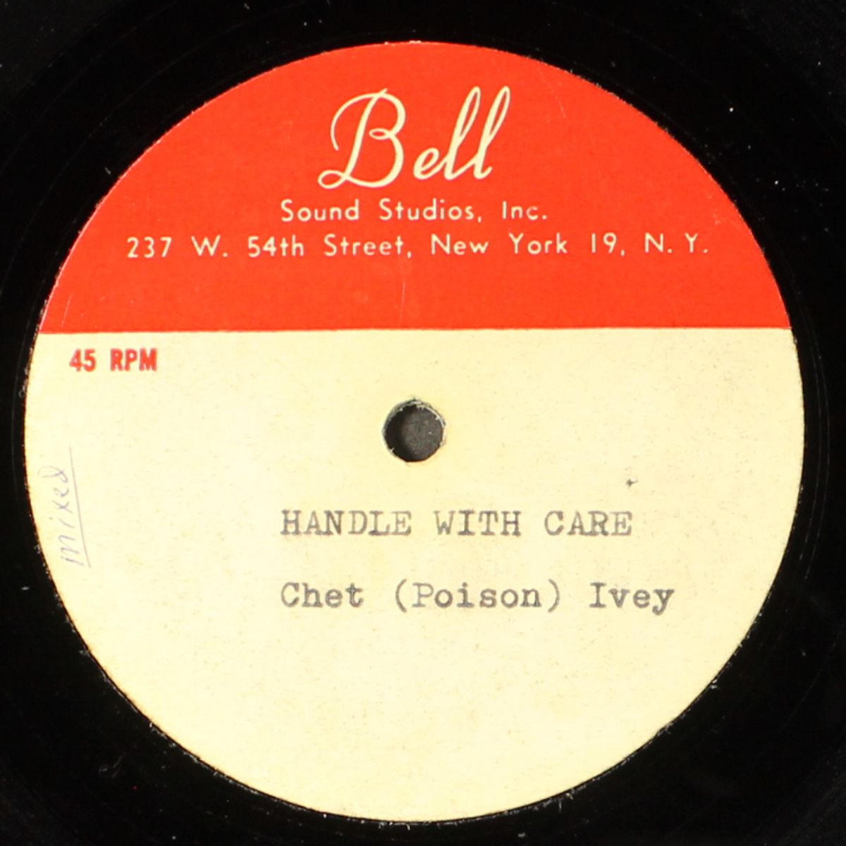 now is the time / handle with care by CHET IVEY