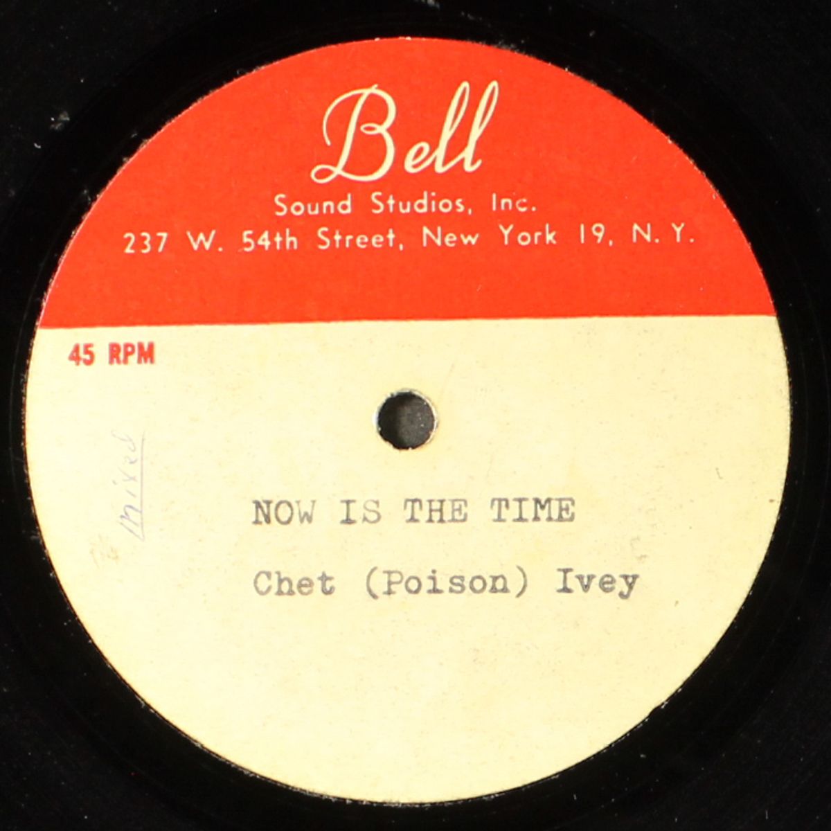 now is the time / handle with care by CHET IVEY