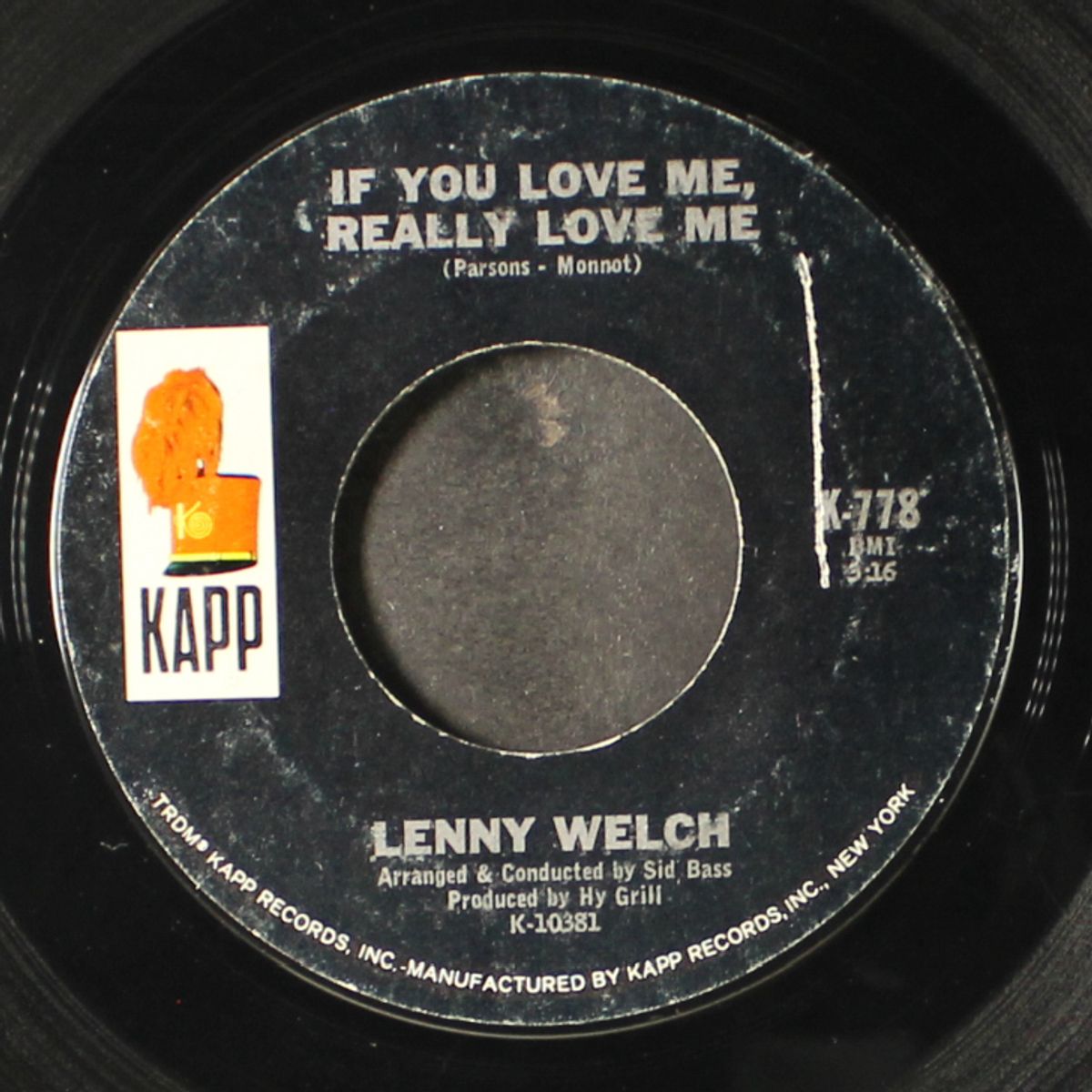 if you love me, really love me / once before i die by LENNY WELCH