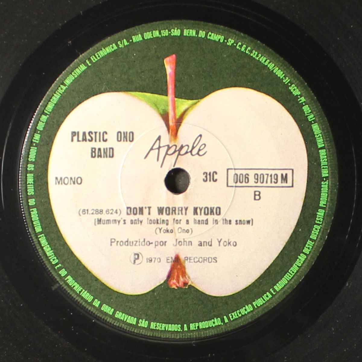 cold turkey / don't worry kyoko by PLASTIC ONO BAND