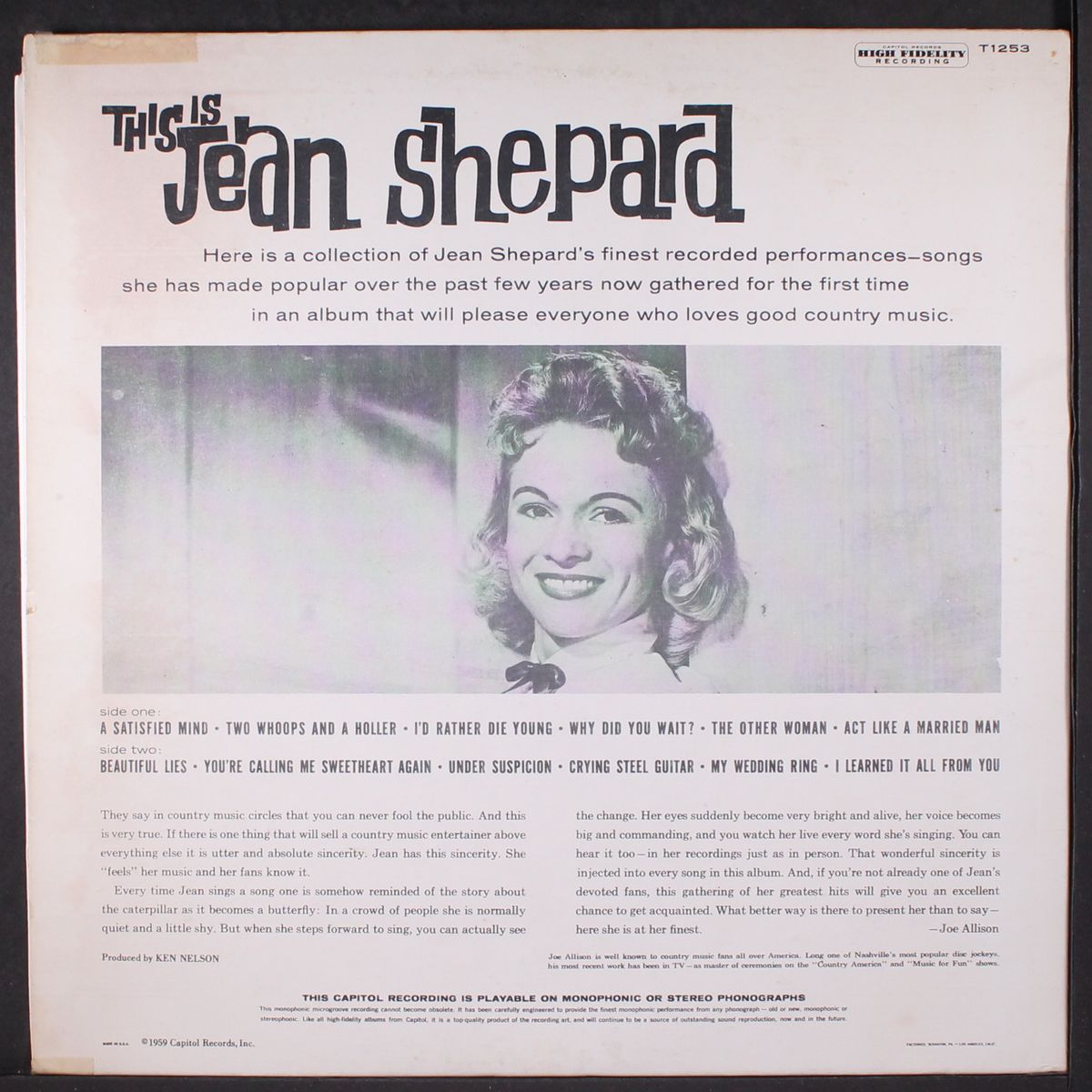 this is by JEAN SHEPARD