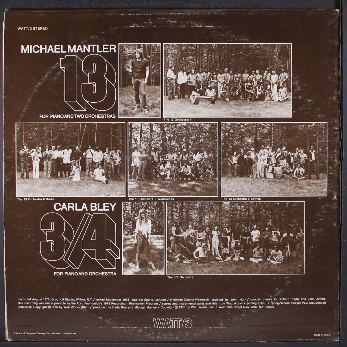 13 & 3/4 by MICHAEL MANTLER