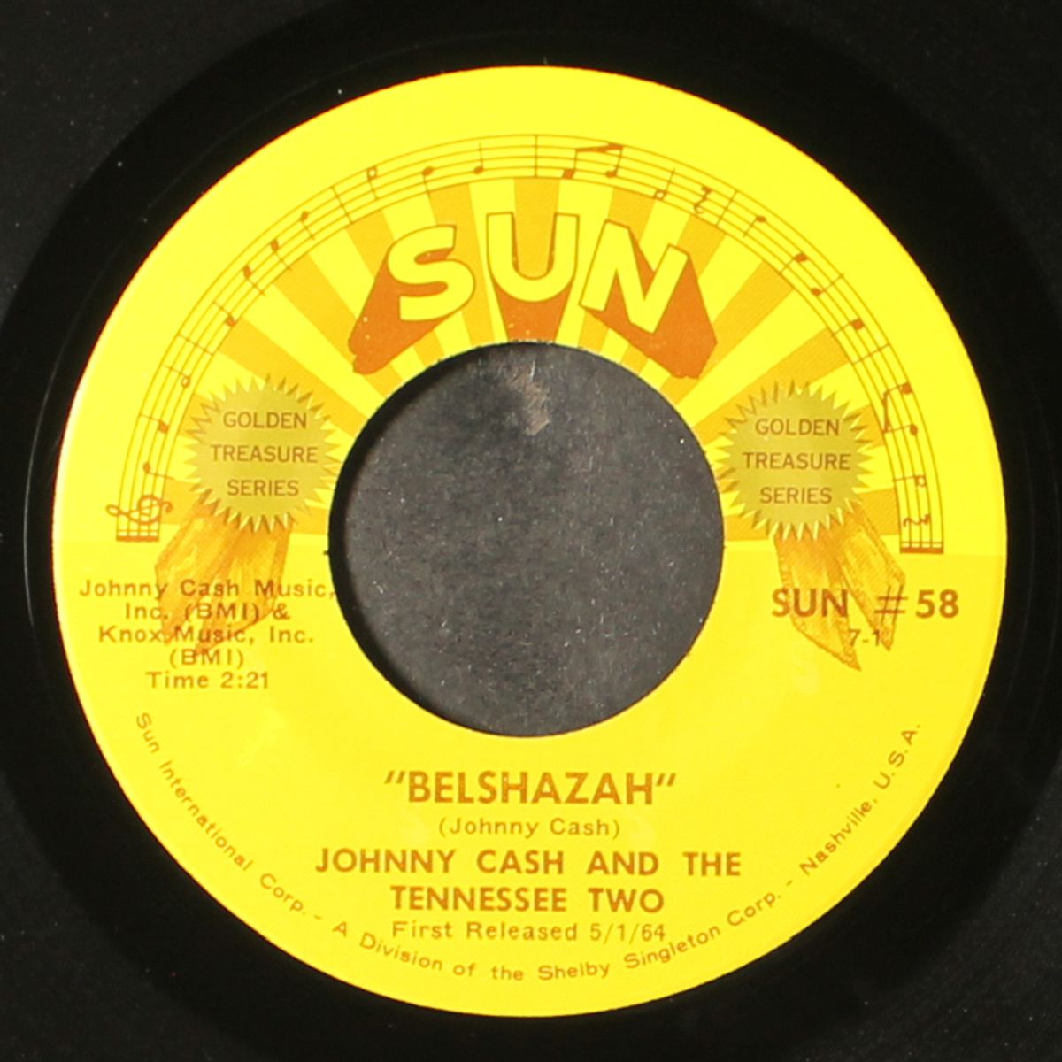 belshazah / wide open road by JOHNNY CASH