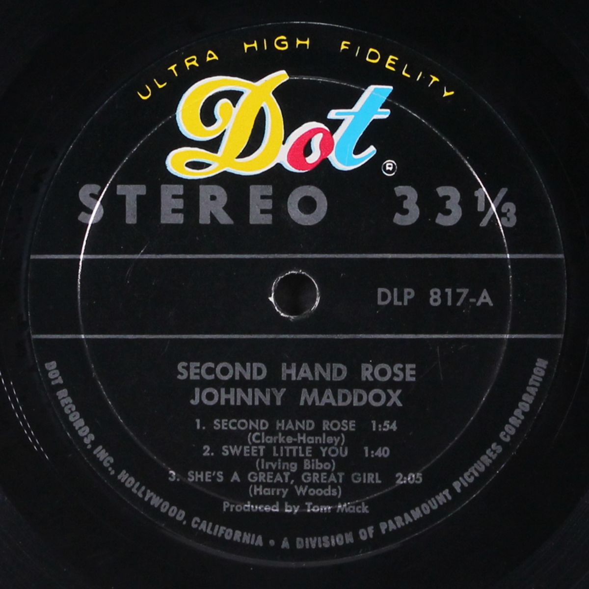 second hand rose by JOHNNY MADDOX