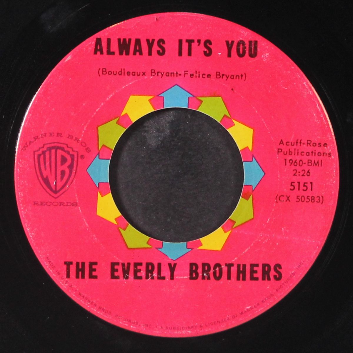 cathy's clown / always it's you by EVERLY BROTHERS