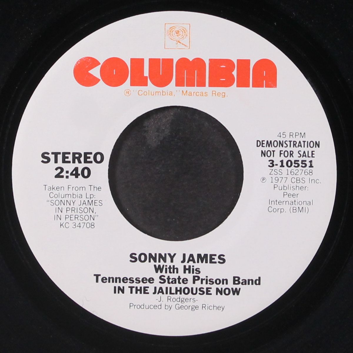in the jailhouse now by SONNY JAMES