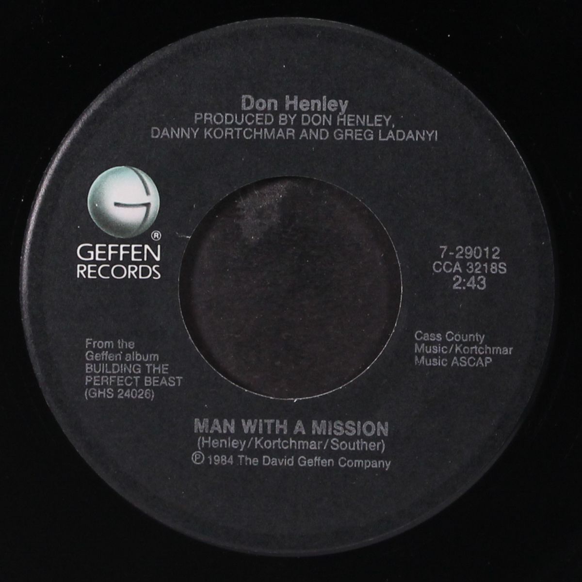 not enough love in the world / man with a mission by DON HENLEY