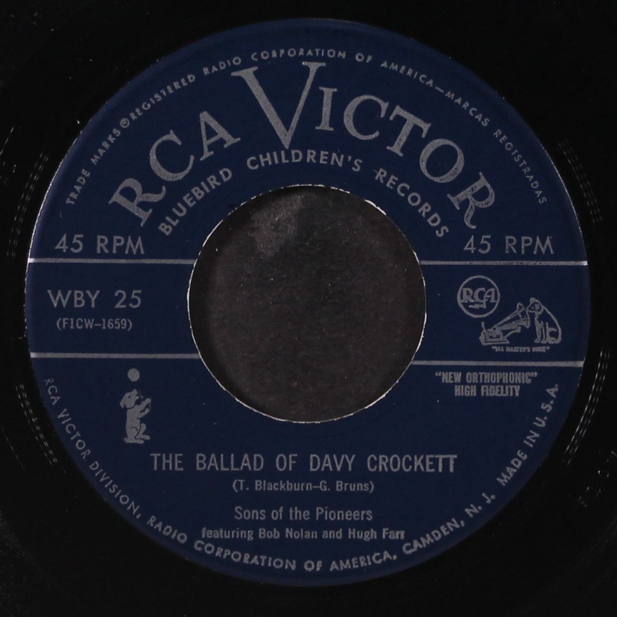 the ballad of davy crockett by SONS OF THE PIONEERS