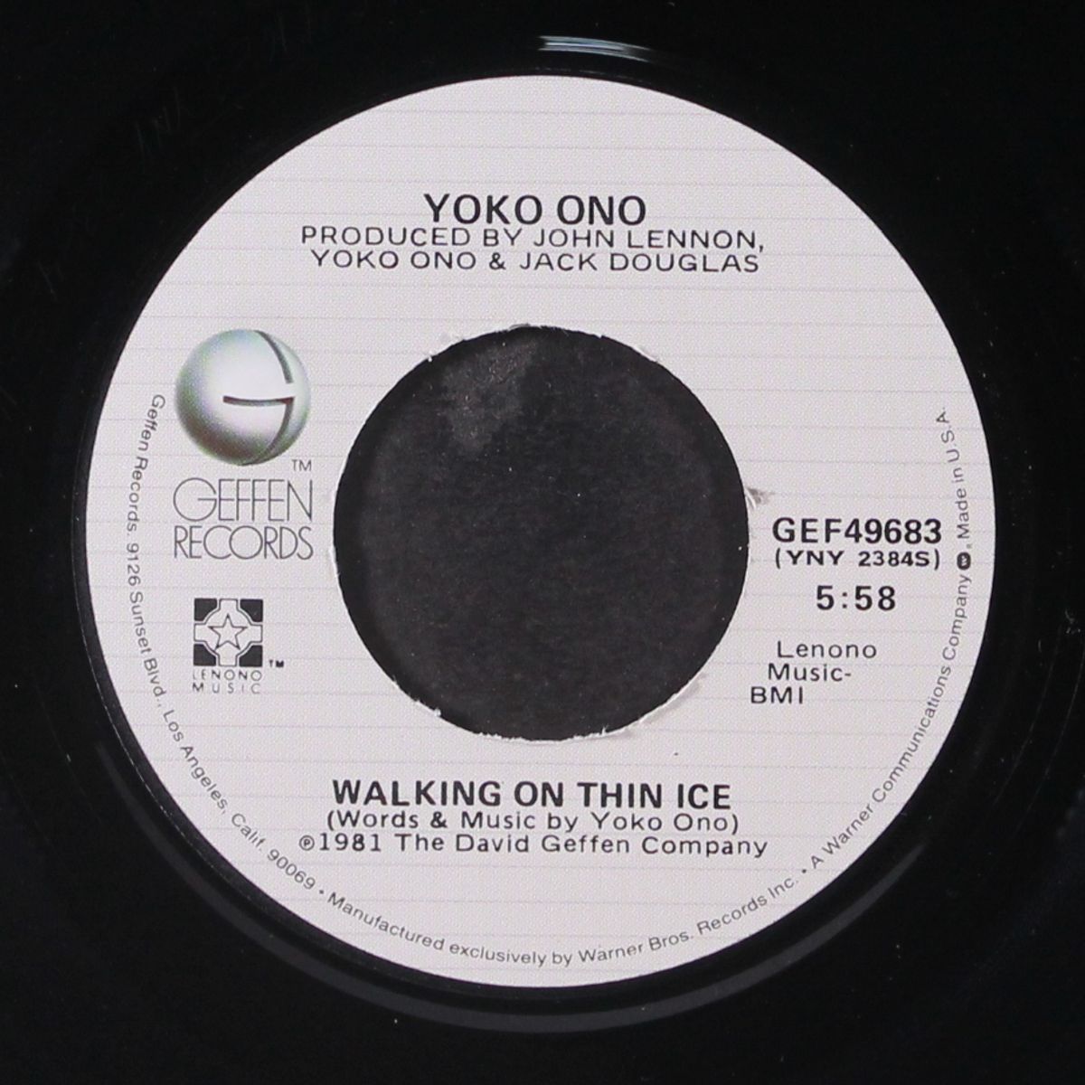 walking on thin ice / it happened by YOKO ONO