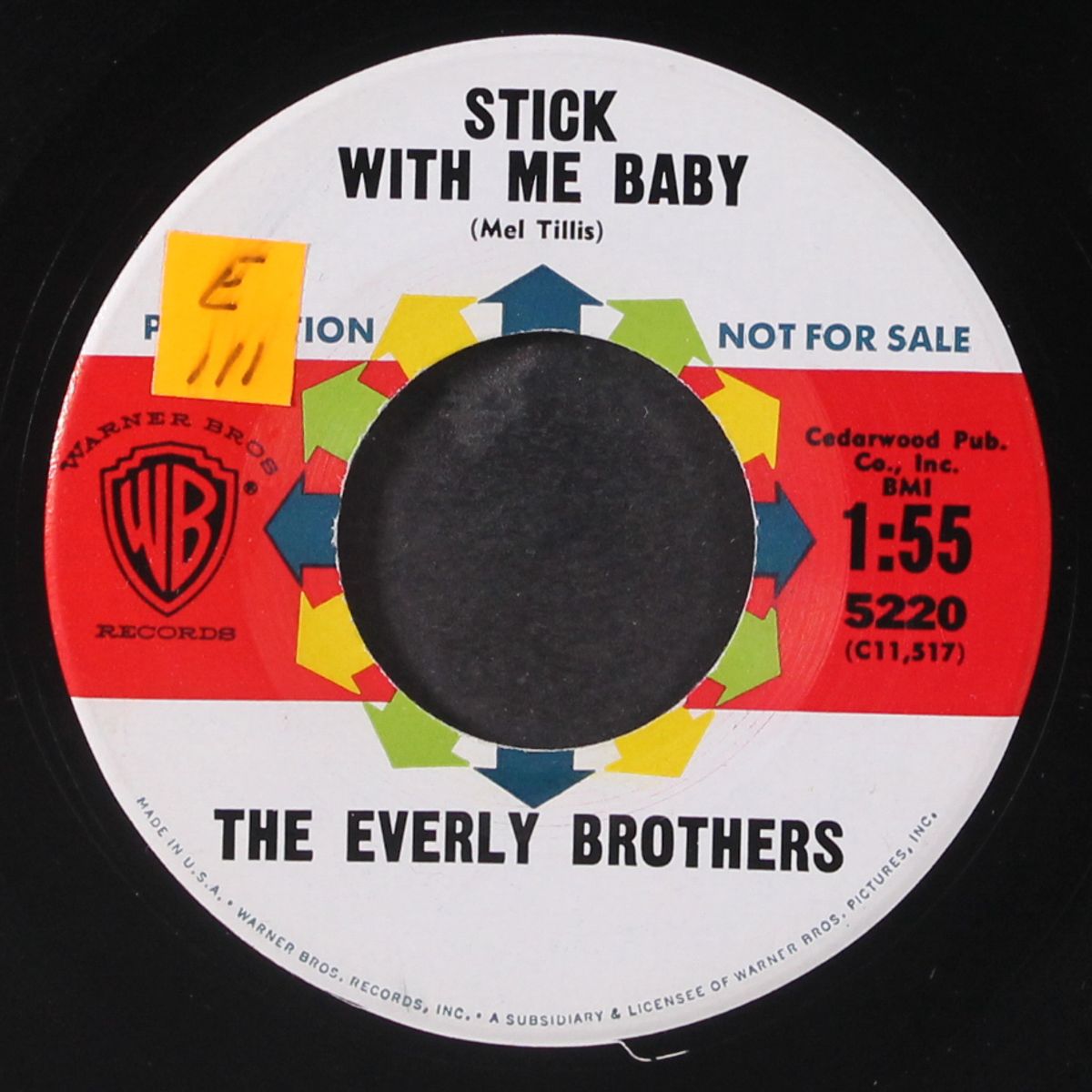 stick with me baby / temptation by EVERLY BROTHERS