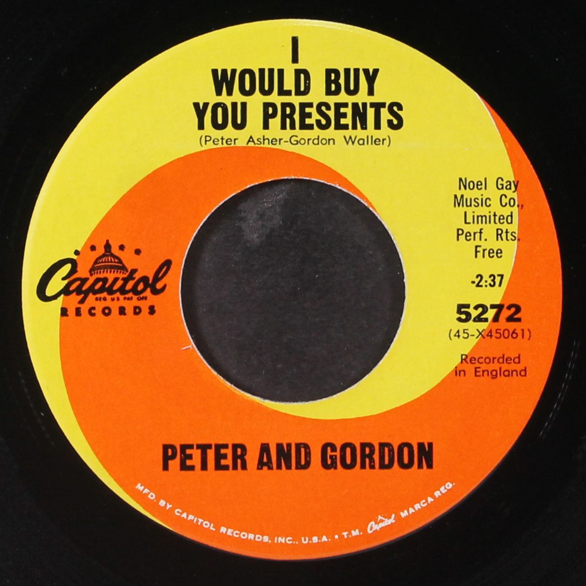 i don't want to see you again / i would buy you presents by PETER & GORDON