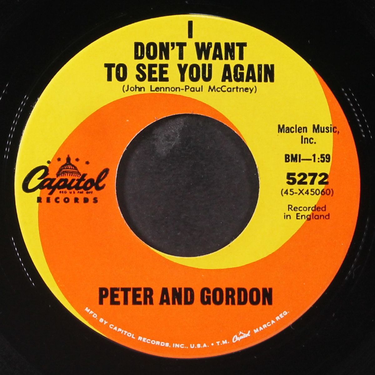 i don't want to see you again / i would buy you presents by PETER & GORDON