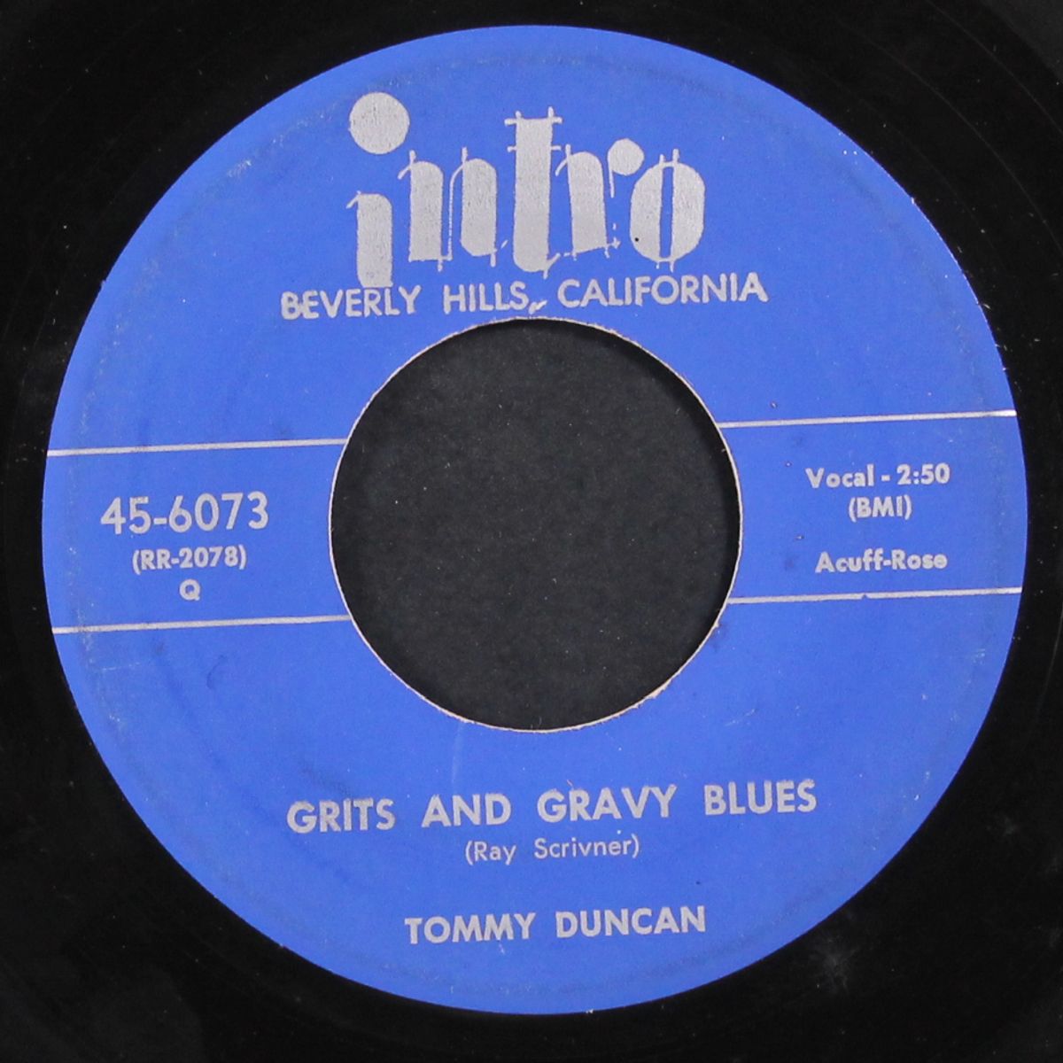 grits and gravy blues / it may take a long, long time by TOMMY DUNCAN