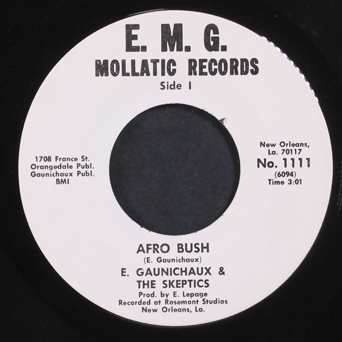 afro bush / sweeter than mine by E. GAUNICHAUX & SKEPTICS