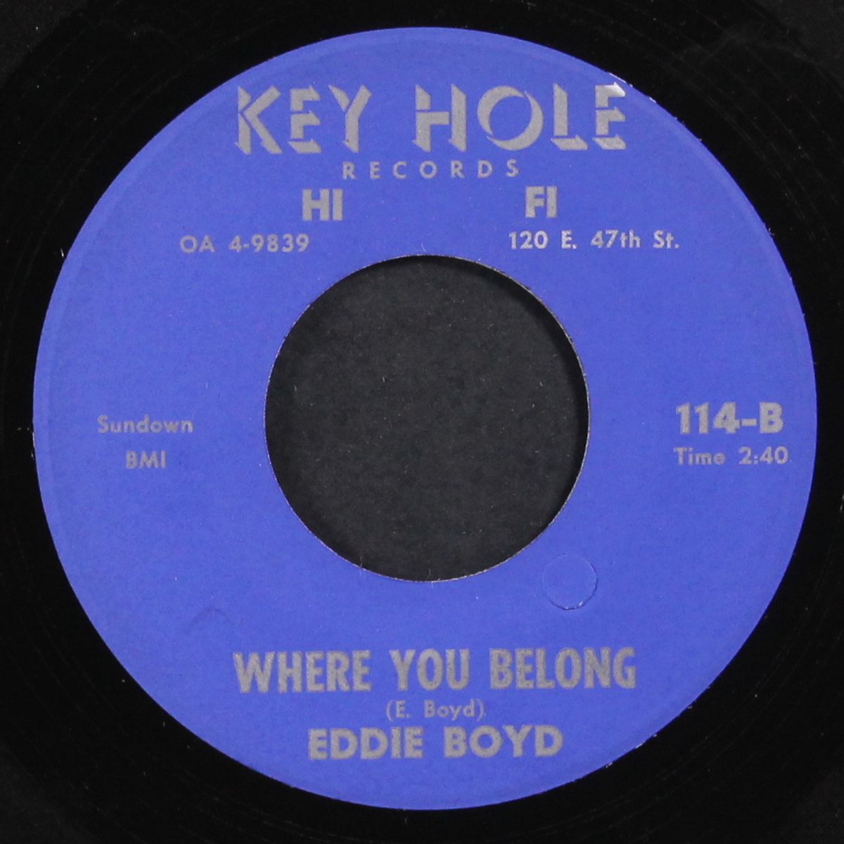 all the way / where you belong by EDDIE BOYD