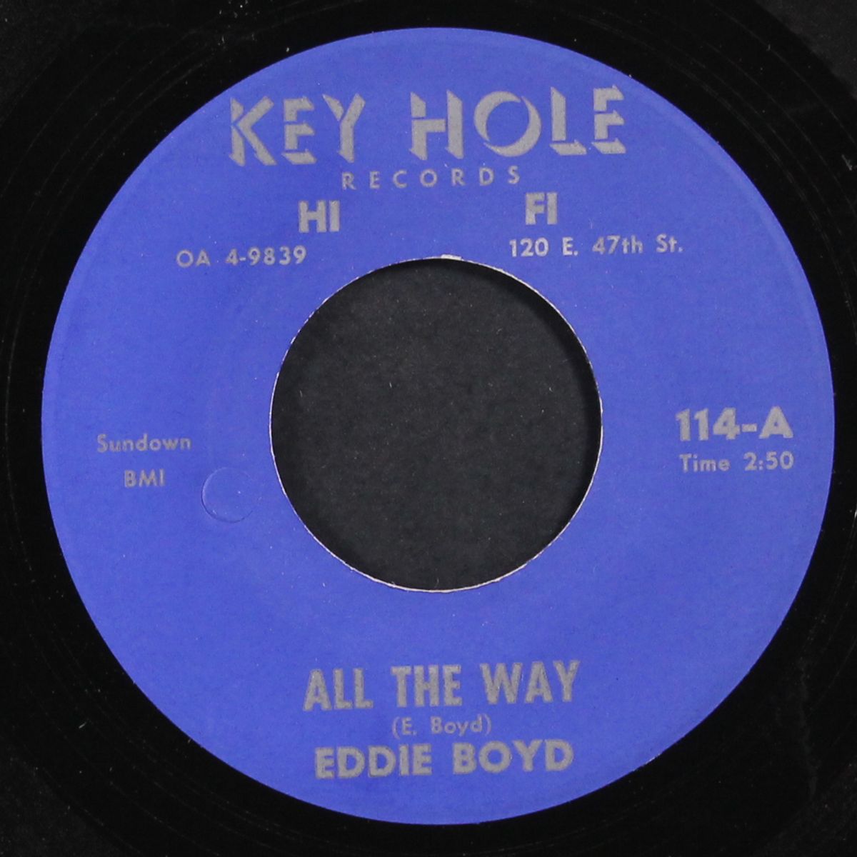all the way / where you belong by EDDIE BOYD