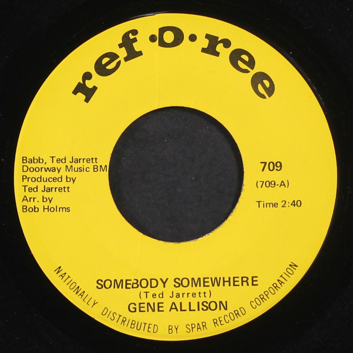 somebody somewhere / i understand by GENE ALLISON