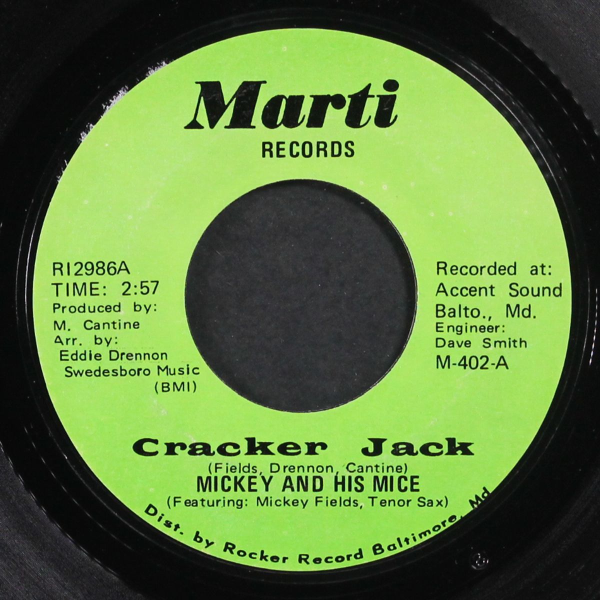 cracker jack / abraham, martin and john by MICKEY & HIS MICE