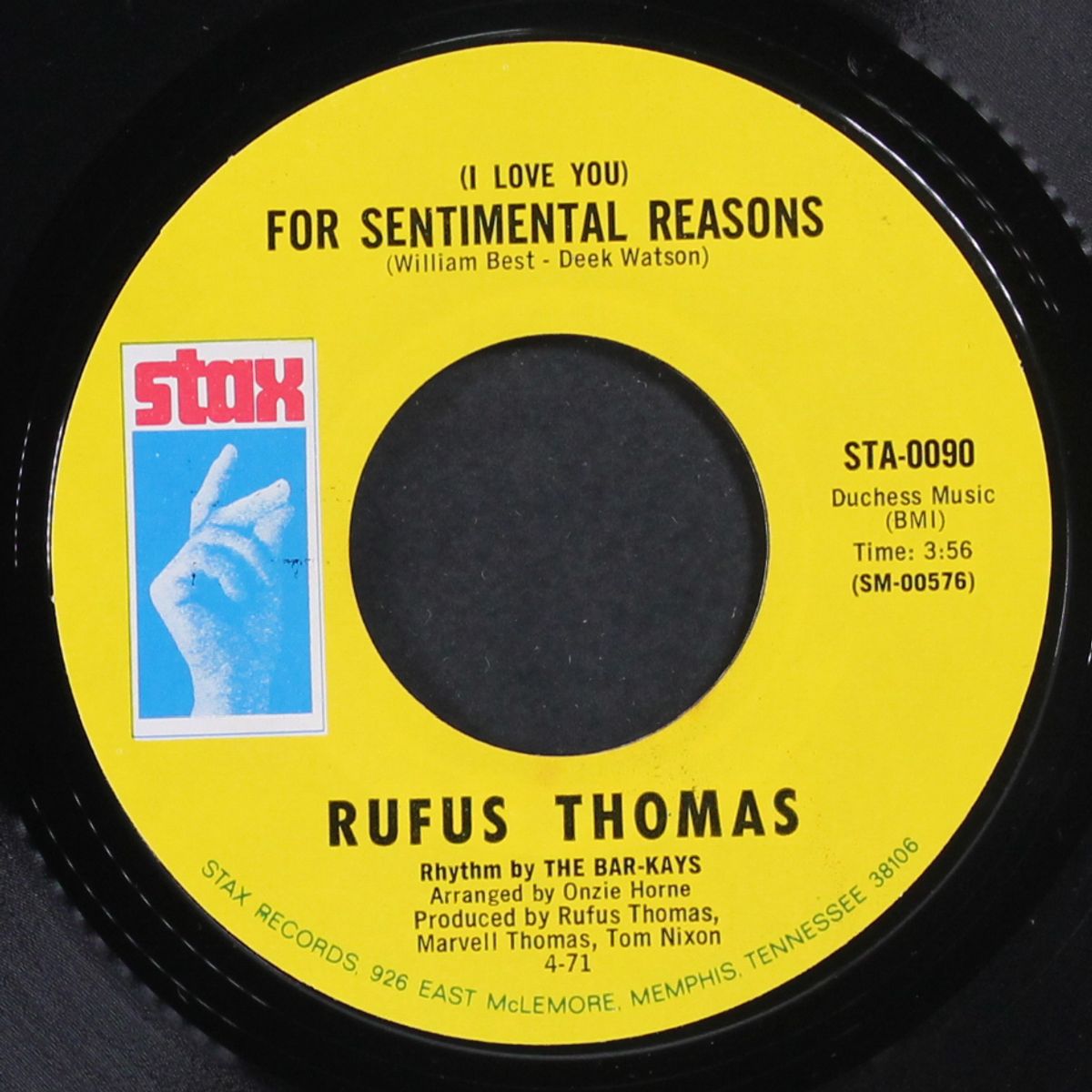 the world is round / for sentimental reasons by RUFUS THOMAS