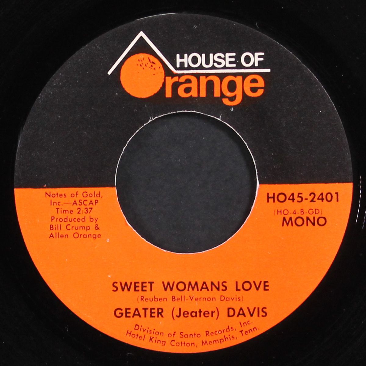 don't marry a fool / sweet woman's love by GEATER DAVIS