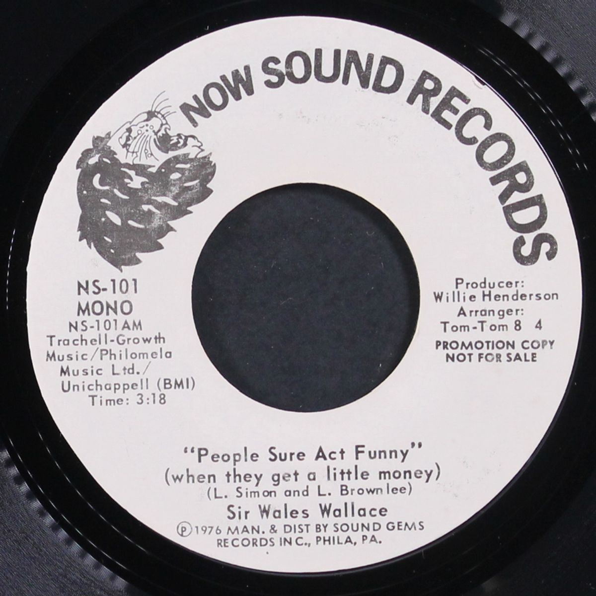 people sure act funny / mono by SIR WALES WALLACE